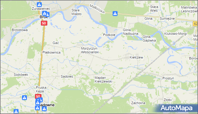 mapa Morzyczyn-Włóki, Morzyczyn-Włóki na mapie Targeo
