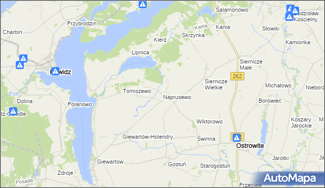 mapa Naprusewo, Naprusewo na mapie Targeo