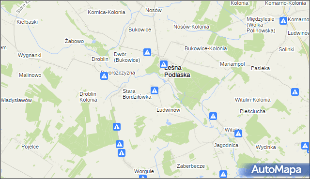 mapa Nowa Bordziłówka, Nowa Bordziłówka na mapie Targeo