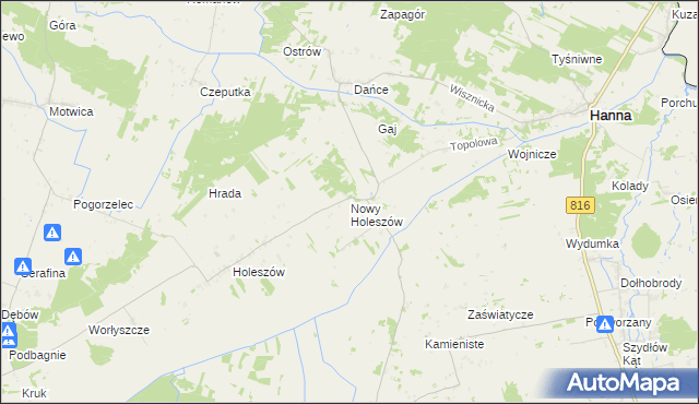 mapa Nowy Holeszów, Nowy Holeszów na mapie Targeo