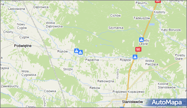 mapa Ołdakowizna, Ołdakowizna na mapie Targeo