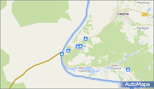 mapa Osinów Dolny, Osinów Dolny na mapie Targeo