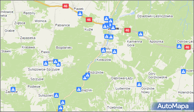 mapa Parkowe-Leśniczówka, Parkowe-Leśniczówka na mapie Targeo