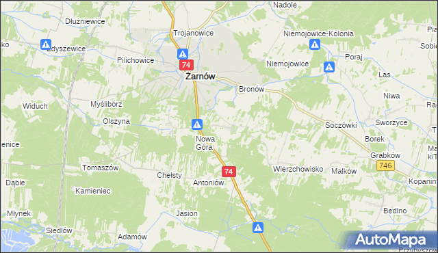 mapa Paszkowice, Paszkowice na mapie Targeo