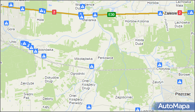 mapa Perkowice, Perkowice na mapie Targeo