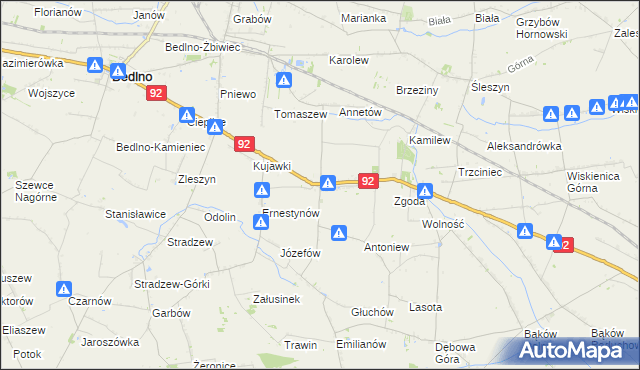 mapa Plecka Dąbrowa, Plecka Dąbrowa na mapie Targeo