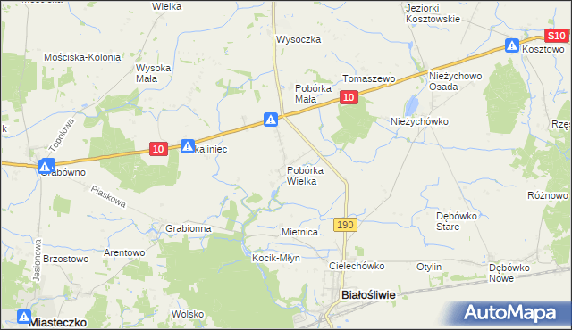 mapa Pobórka Wielka, Pobórka Wielka na mapie Targeo