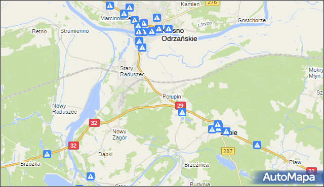 mapa Połupin, Połupin na mapie Targeo