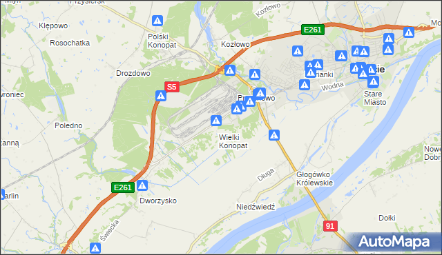 mapa Przechówko, Przechówko na mapie Targeo