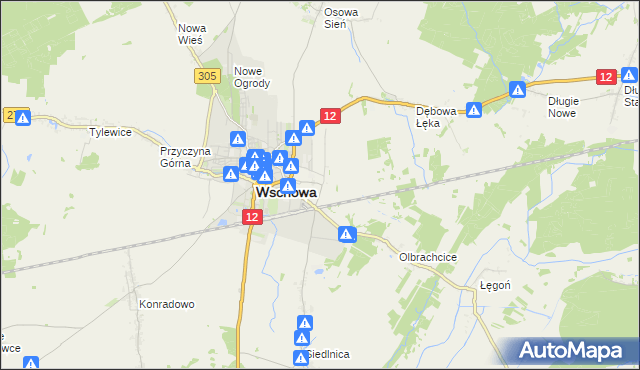 mapa Przyczyna Dolna, Przyczyna Dolna na mapie Targeo