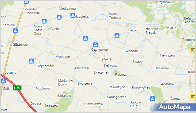 mapa Przyzórz, Przyzórz na mapie Targeo