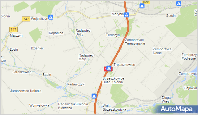 mapa Radawczyk Drugi, Radawczyk Drugi na mapie Targeo