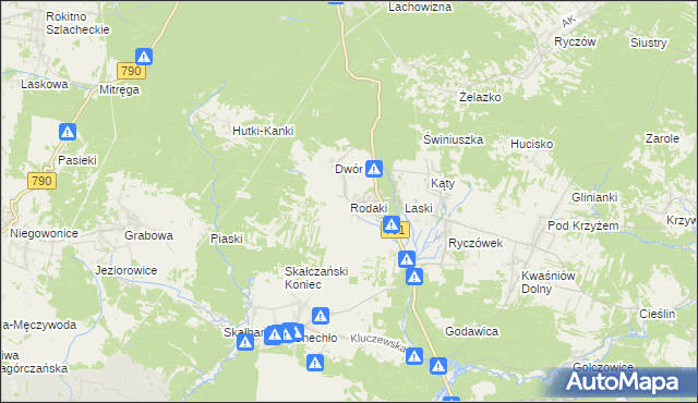 mapa Rodaki, Rodaki na mapie Targeo