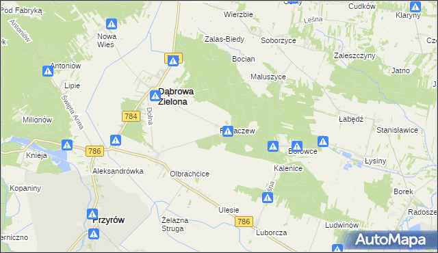 mapa Rogaczew, Rogaczew na mapie Targeo