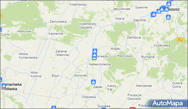 mapa Romaszki, Romaszki na mapie Targeo