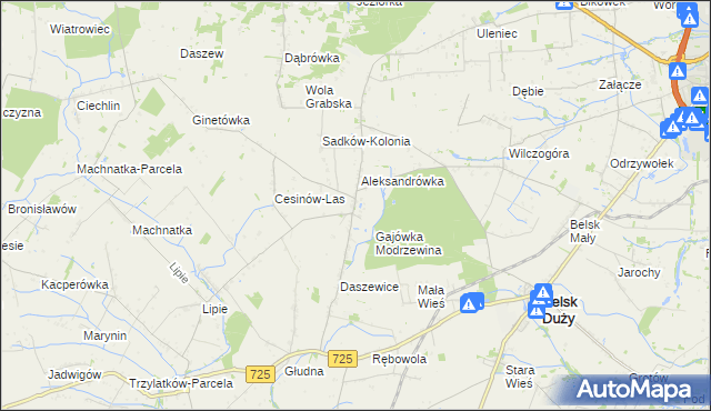 mapa Rożce, Rożce na mapie Targeo