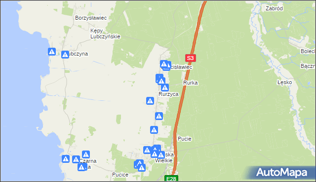 mapa Rurzyca, Rurzyca na mapie Targeo