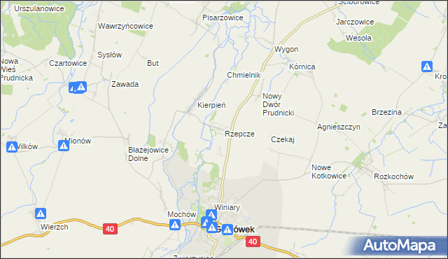 mapa Rzepcze, Rzepcze na mapie Targeo