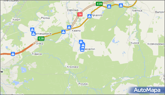 mapa Sieciemin, Sieciemin na mapie Targeo