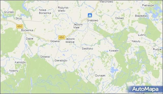 mapa Siedlisko gmina Gołdap, Siedlisko gmina Gołdap na mapie Targeo