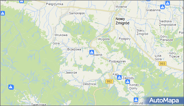 mapa Skalnik, Skalnik na mapie Targeo