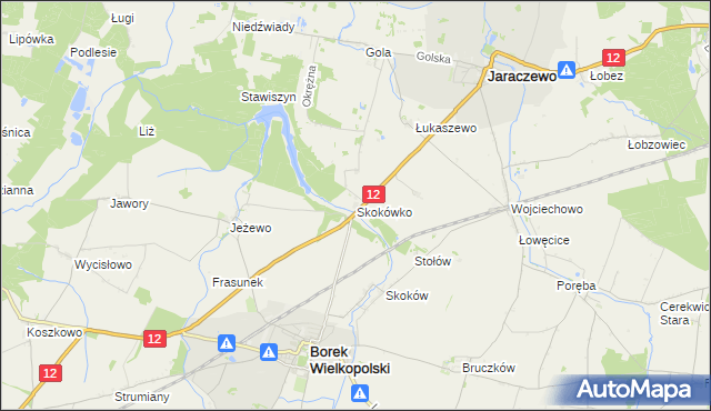 mapa Skokówko, Skokówko na mapie Targeo