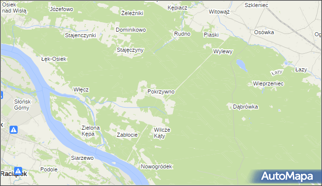 mapa Skwirynowo, Skwirynowo na mapie Targeo