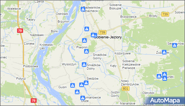 mapa Śniadków Górny, Śniadków Górny na mapie Targeo