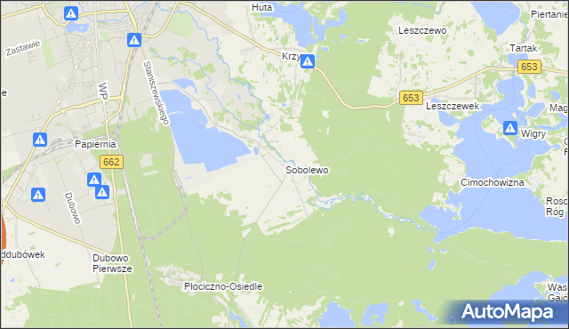 mapa Sobolewo gmina Suwałki, Sobolewo gmina Suwałki na mapie Targeo