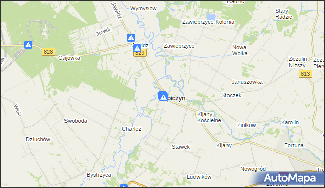 mapa Spiczyn, Spiczyn na mapie Targeo