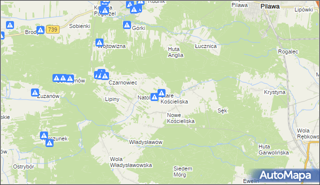 mapa Stare Kościeliska, Stare Kościeliska na mapie Targeo