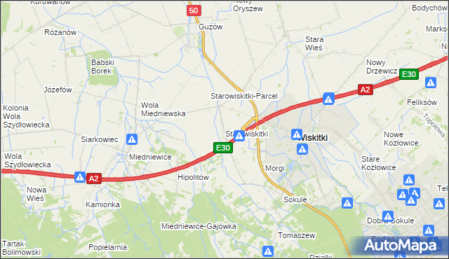 mapa Starowiskitki, Starowiskitki na mapie Targeo