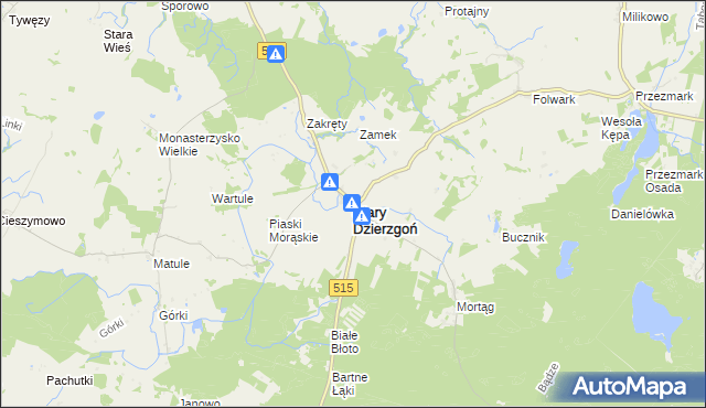 mapa Stary Dzierzgoń, Stary Dzierzgoń na mapie Targeo