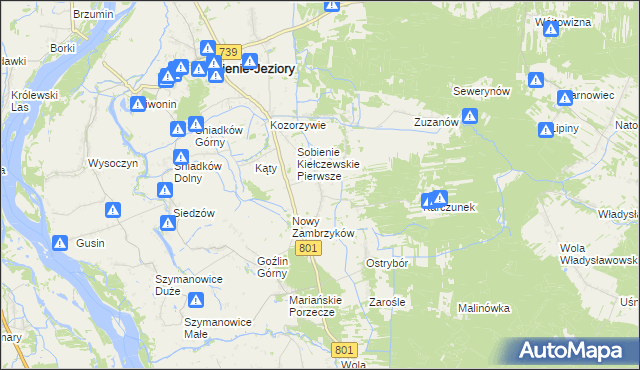 mapa Stary Zambrzyków, Stary Zambrzyków na mapie Targeo