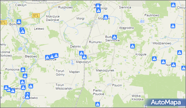 mapa Studzianki gmina Nasielsk, Studzianki gmina Nasielsk na mapie Targeo