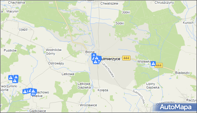mapa Sulmierzyce powiat krotoszyński, Sulmierzyce powiat krotoszyński na mapie Targeo