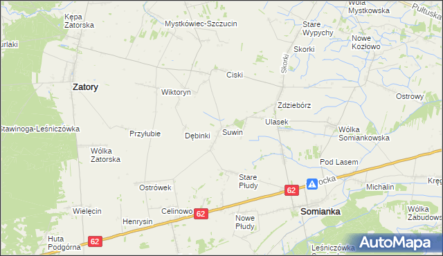 mapa Suwin, Suwin na mapie Targeo