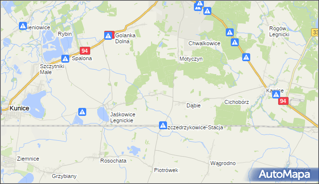 mapa Szczedrzykowice, Szczedrzykowice na mapie Targeo