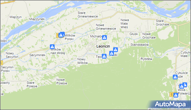 mapa Teofile, Teofile na mapie Targeo