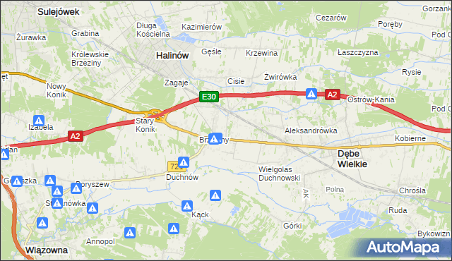 mapa Wielgolas Brzeziński, Wielgolas Brzeziński na mapie Targeo