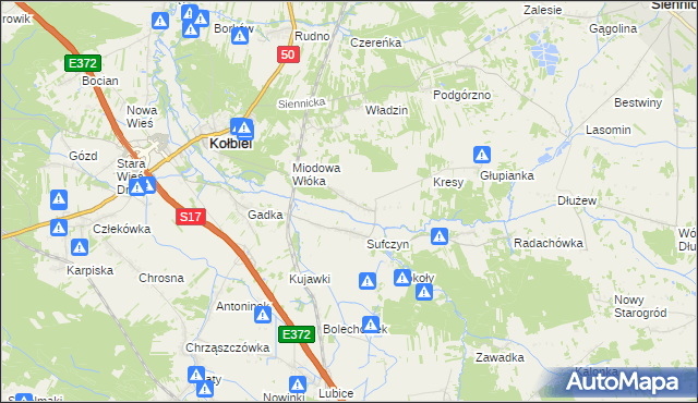 mapa Wola Sufczyńska, Wola Sufczyńska na mapie Targeo