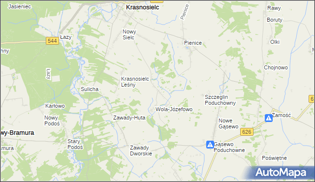 mapa Wola Włościańska, Wola Włościańska na mapie Targeo