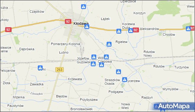 mapa Wólka Czepowa, Wólka Czepowa na mapie Targeo