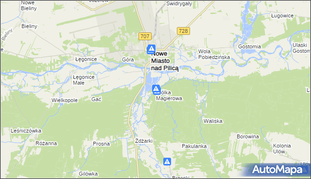 mapa Wólka Magierowa, Wólka Magierowa na mapie Targeo