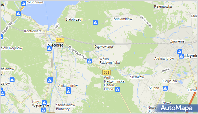 mapa Wólka Radzymińska, Wólka Radzymińska na mapie Targeo