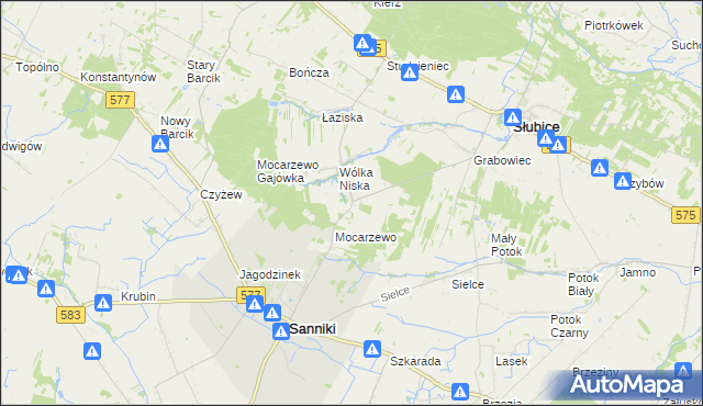 mapa Wólka Wysoka, Wólka Wysoka na mapie Targeo