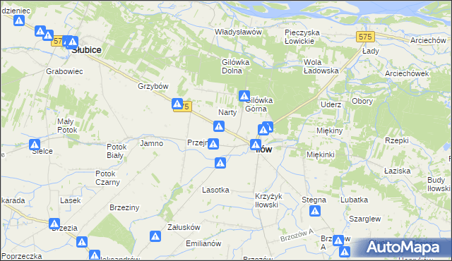 mapa Wołyńskie, Wołyńskie na mapie Targeo