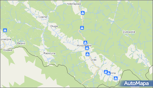 mapa Wyszowatka, Wyszowatka na mapie Targeo