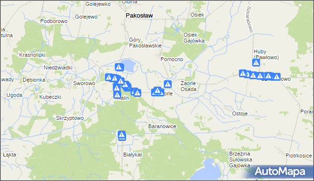 mapa Zaorle, Zaorle na mapie Targeo