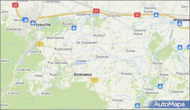 mapa Zdonków, Zdonków na mapie Targeo